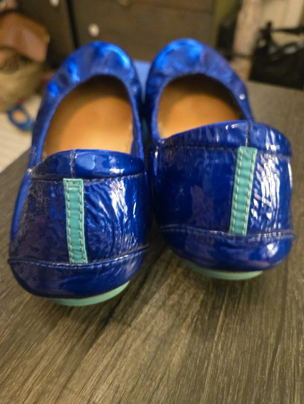 Tieks Sapphire Patent Leather Size 8